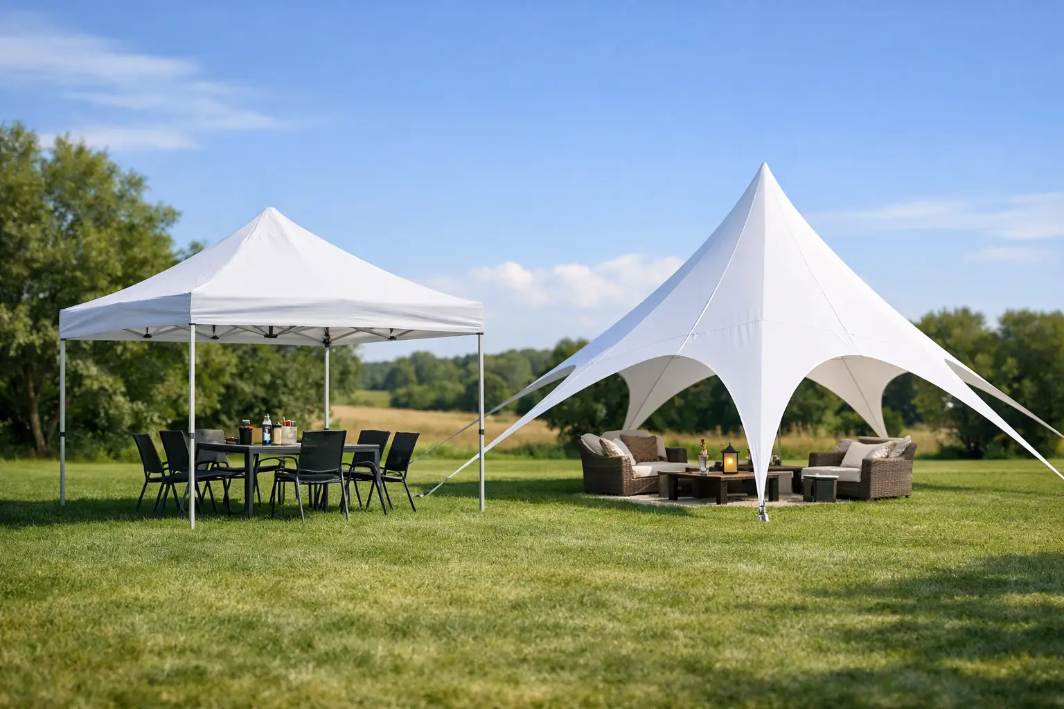 Faltpavillon oder Sternzelt – was passt?