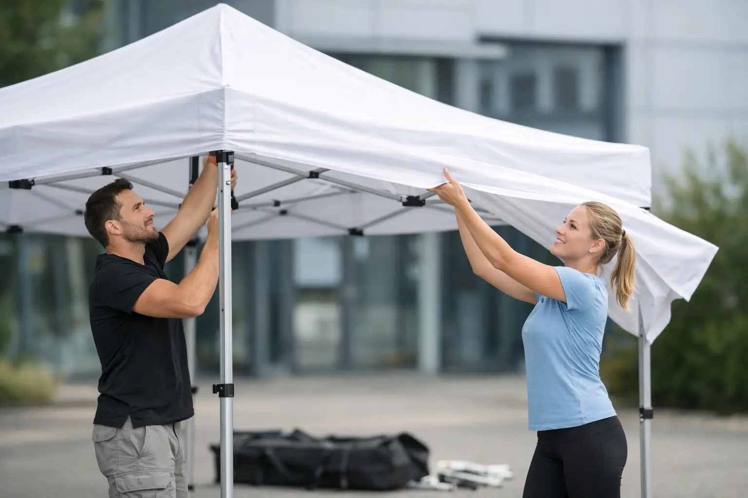 Faltpavillon schnell aufbauen: so geht’s
