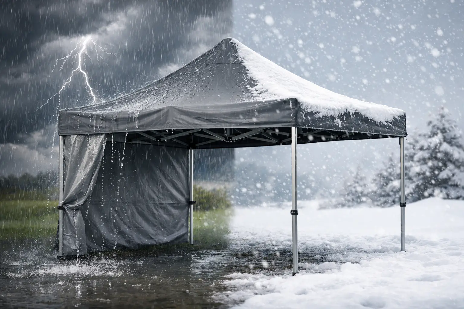 Wie wetterfest sind Faltzelte wirklich?