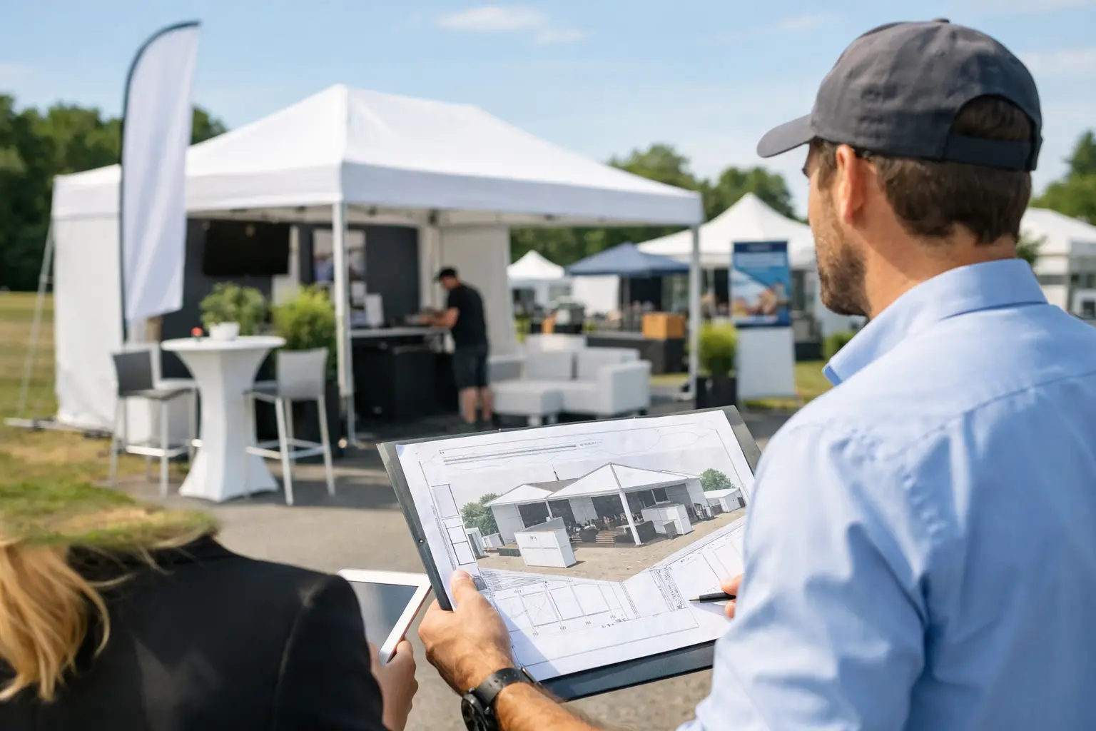 Messestand Outdoor professionell planen für Events