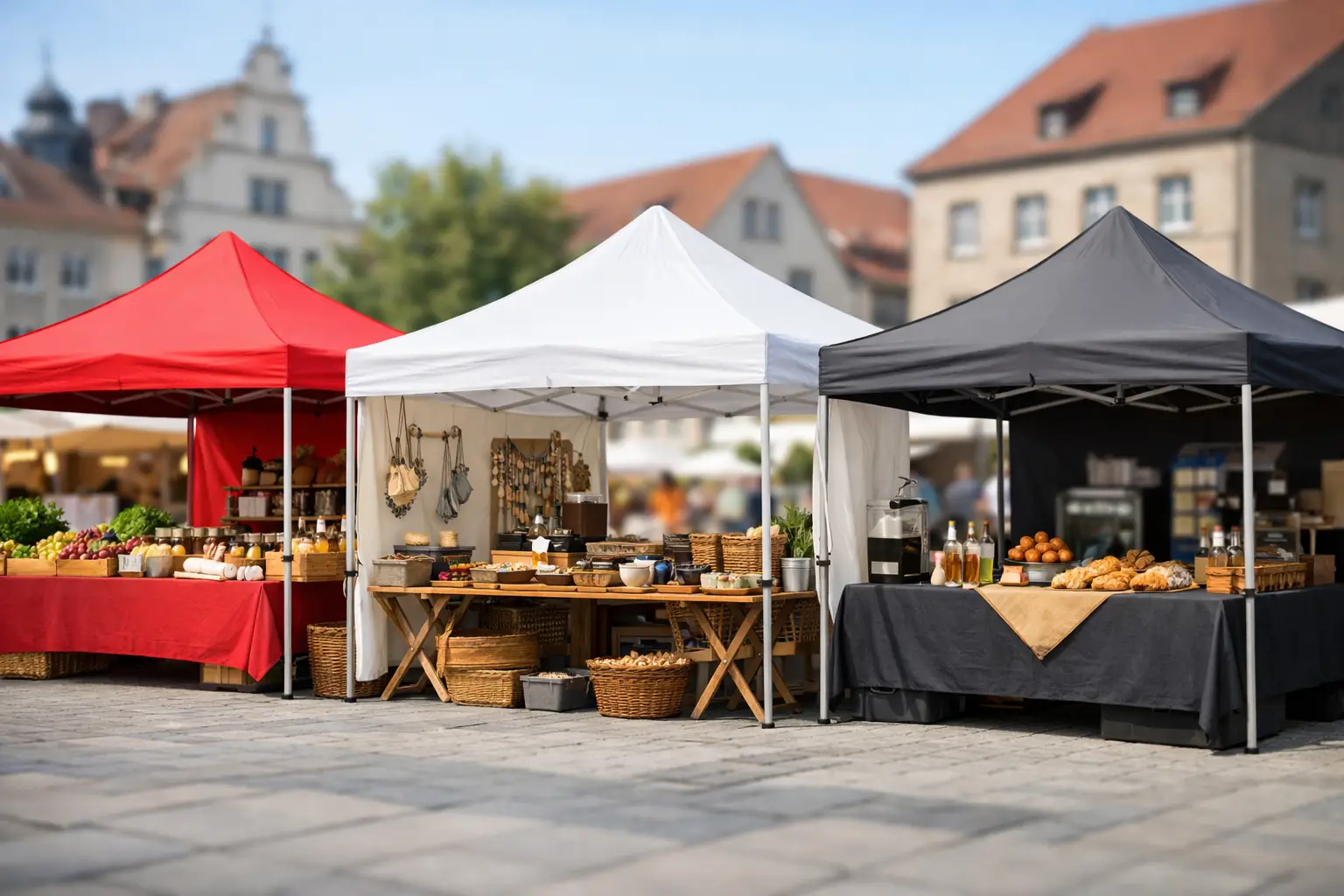 Welches Faltzelt passt für Märkte und Verkaufsstände?